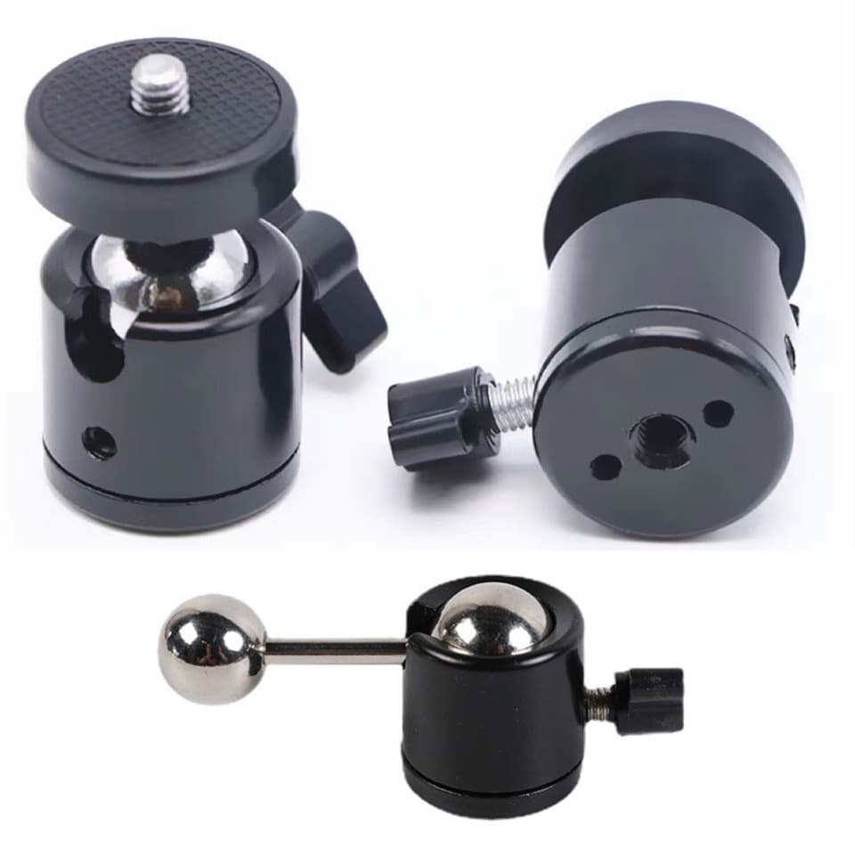 Q29 Ball Head Live Streaming Tripod Dual Ball Head 1/4 Spherical Ball Head Universal Double Ball Joint Mini Mount