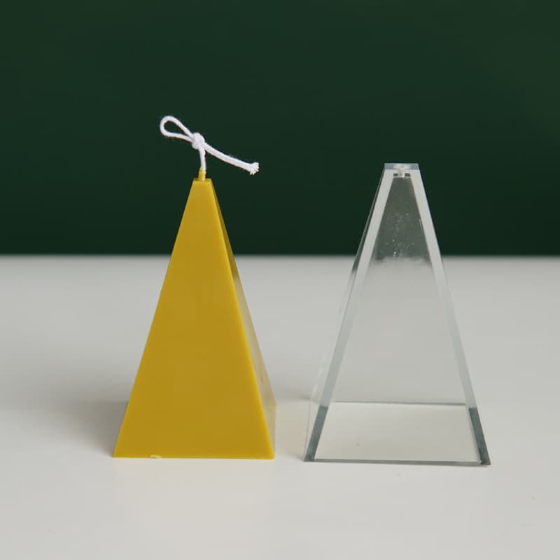 DIY Craft Candle Pyramid Candle Plastic Mold Handmade Shaping Creative Mold Aromatherapy