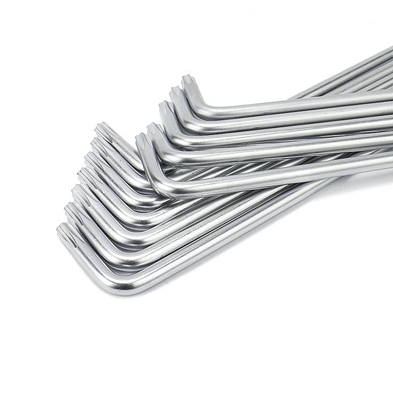 Torx Wrench T6T8T10T15T20T25T30 L-Shape Dual-Purpose with Hole Hardened Double-End Screwdriver