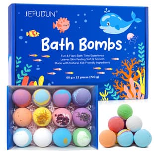 Cross-border SEFUDUN Bath Toy Bath Salt Balls Moisturizing Skin Happy Bathing Bubble Bath Salt Balls 12 Pcs/Box