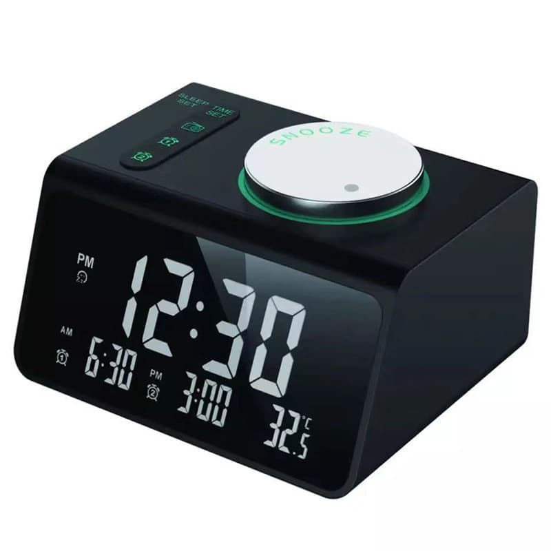 Radio Alarm Clock Directly Supplied to Amazon Hot Selling New Two Sets of Music Alarm Clock Fm Alarm Clock Radio Dual USB Ports