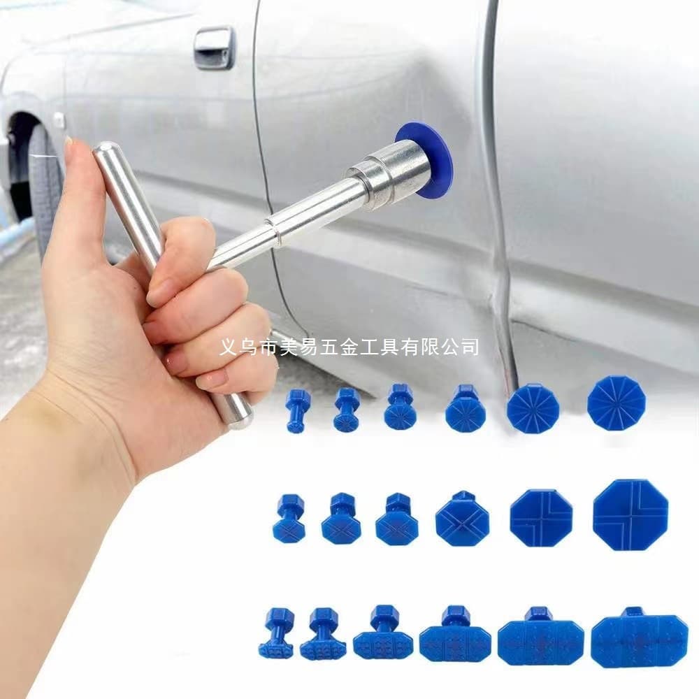 19pcs Car Dent Repair Tool T-Type Puller Paintless Dent Removal Hail Damage Repair Tool
