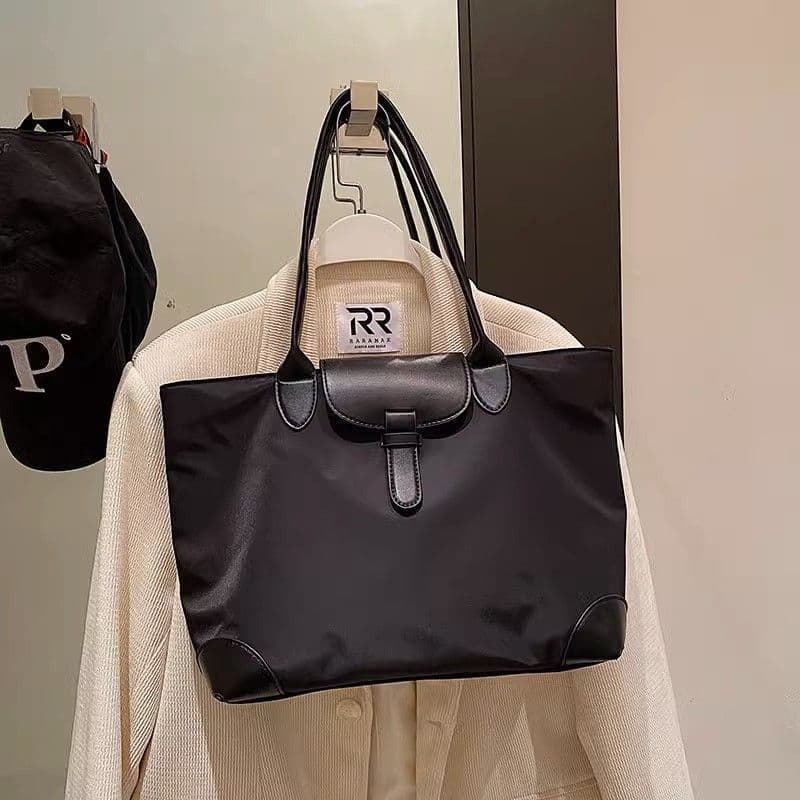 Large-capacity nylon tote bag Oxford cloth casual women's bag class canvas bag office worker commuting ultra-light shoulder bag