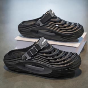 Men's Fashion Clog Sandals Summer Outdoor Breathable Thick Sole Beach Shoes