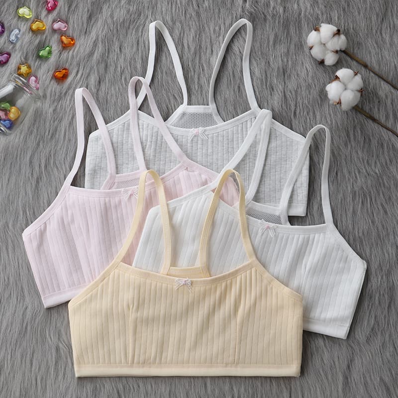 Girls' Underwear Vest for Puberty Development, Primary School Students Ages 10-12, Children's Bra for Older Girls 13