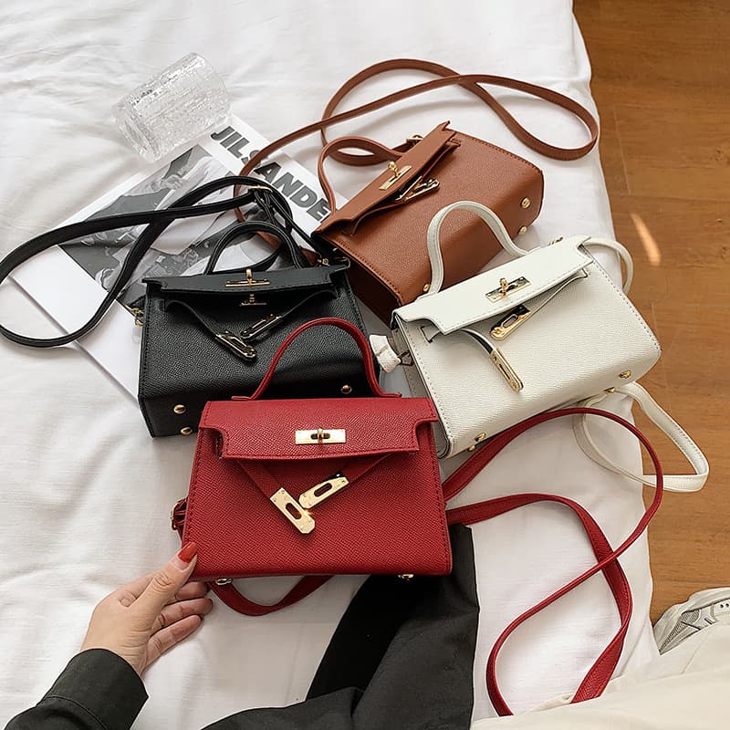 Small Handbag for Women Spring Autumn New Lock Buckle Tote Bag Fashionable Women's Bag Trendy Ladies Shoulder Bag Trendy Crossbody Bag