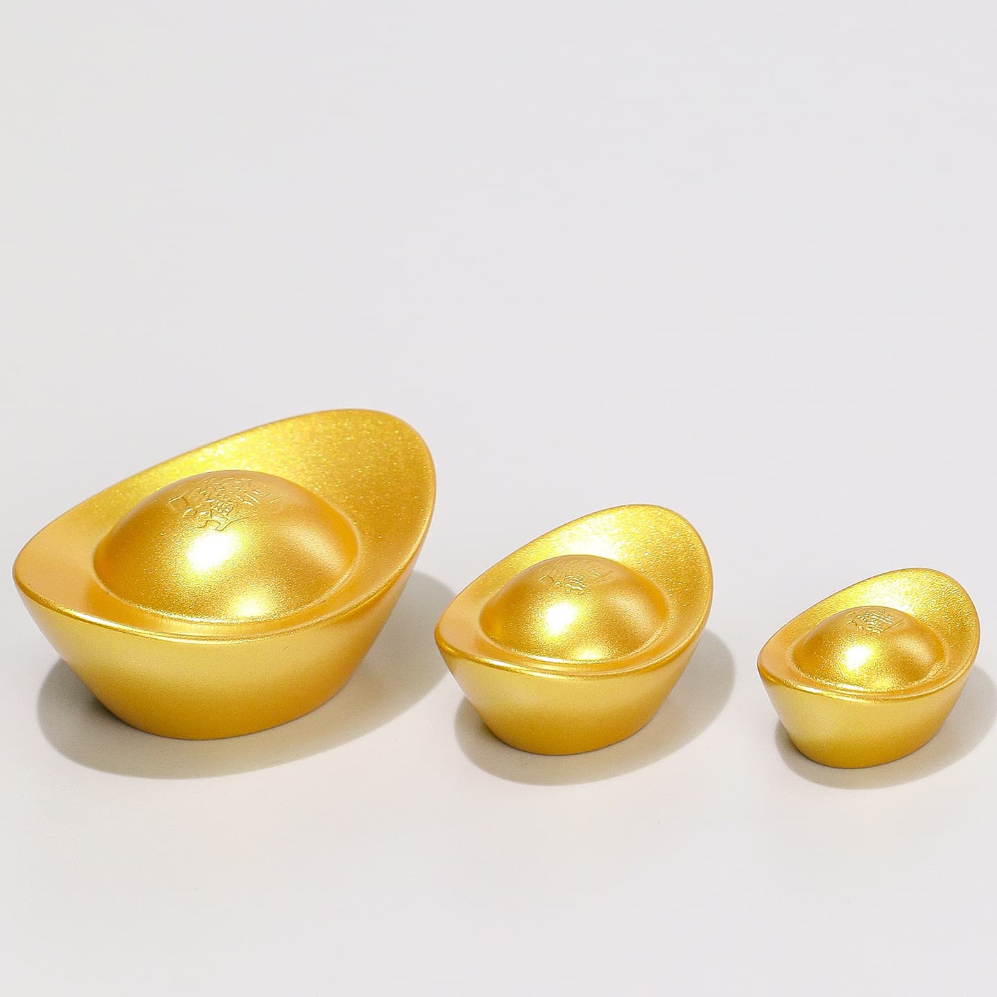 New Golden Small Ingot Moving to New Home Entrance TV Cabinet Home Furnishings Solid Ingot Accessories Decorative Supplies