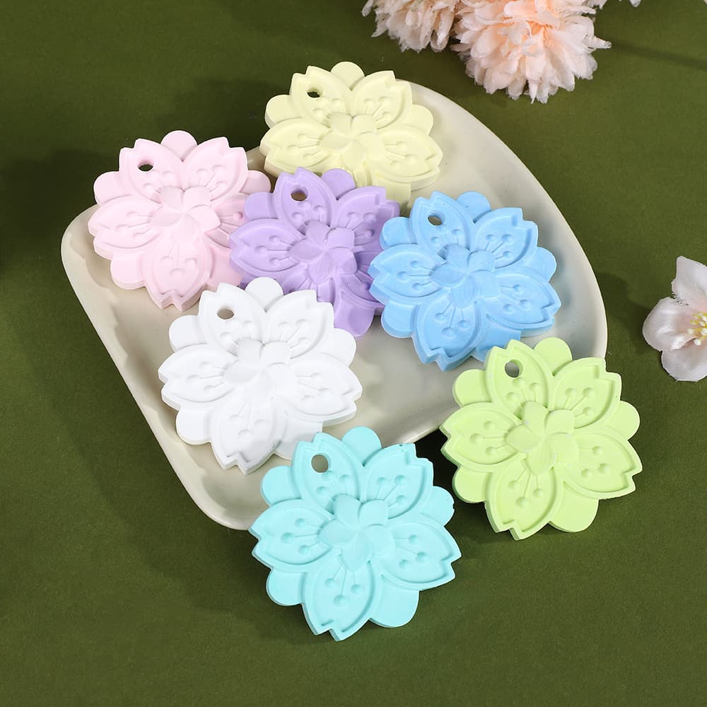 Gardenia Gypsum Aromatherapy Pendant Long-lasting Fragrance Car Wardrobe Wardrobe Bathroom Fragrance Diffusing Stone Souvenir