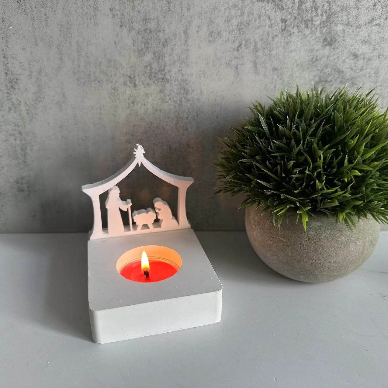 Plug-in Tea Light Silicone Mold Blessing Plug-in Aromatherapy Plaster Mold