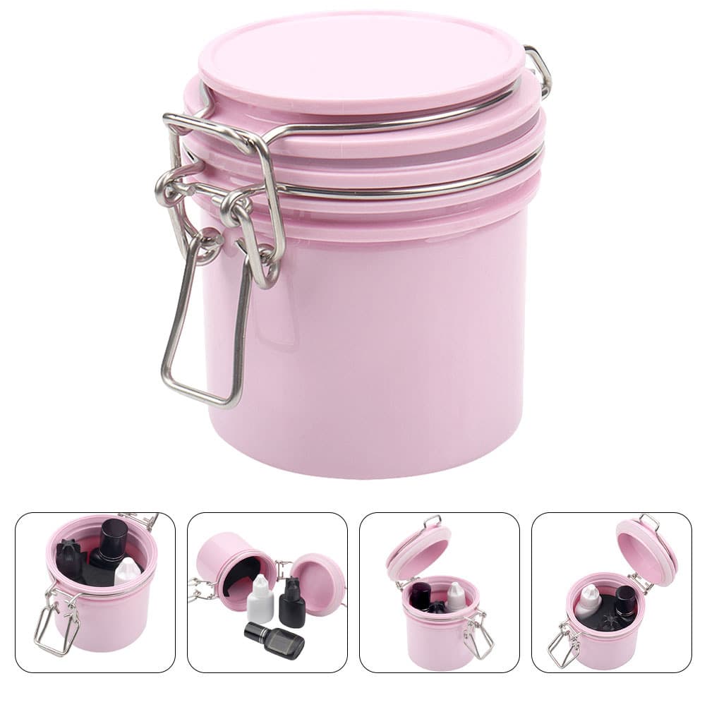 Cross-border grafting eyelash glue storage tank eyelash glue storage tank activated carbon glue storage box 4 colors