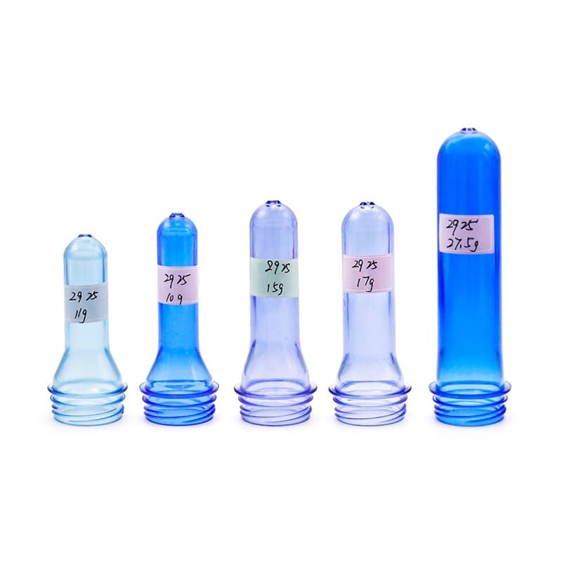 Multi-specification gram weight customizable color preforms, 2925 water-colored PET preforms
