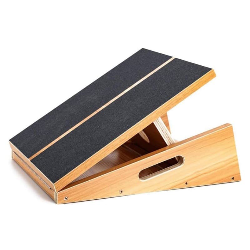 Calf stretcher gym training calf solid wood stretch board wooden stretch board adjustable folding balance board