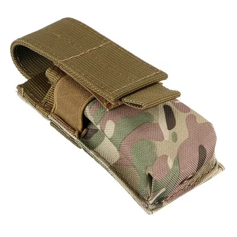 Outdoor Mini Flashlight Pouch Small Single-Link Tool Pouch M5 Tactical Flashlight Bag Molle Accessory Pouch Waist Bag