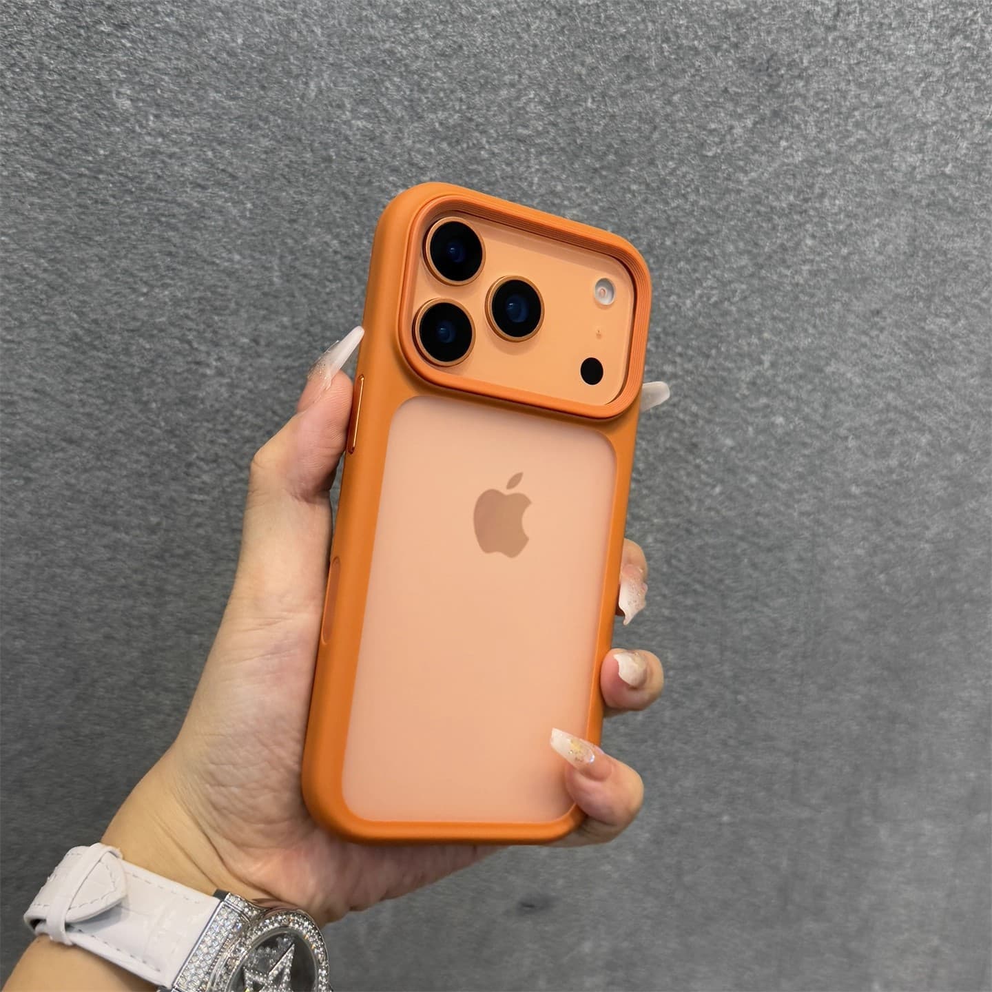 Compatible with iPhone 17 Case UDON Frosted with AI Button for iPhone 17 Pro Max Metal Button Protective Cover