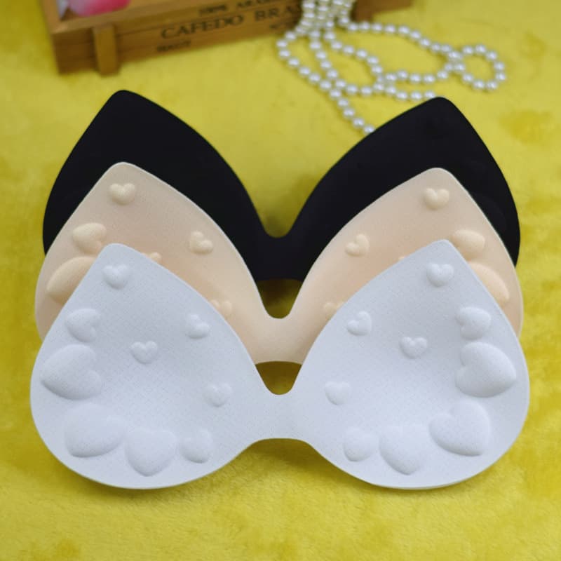 Plus Size Heart-Shaped One-Piece Cup Swimsuit Stage Costume Yoga Bra Insert Pads for Women