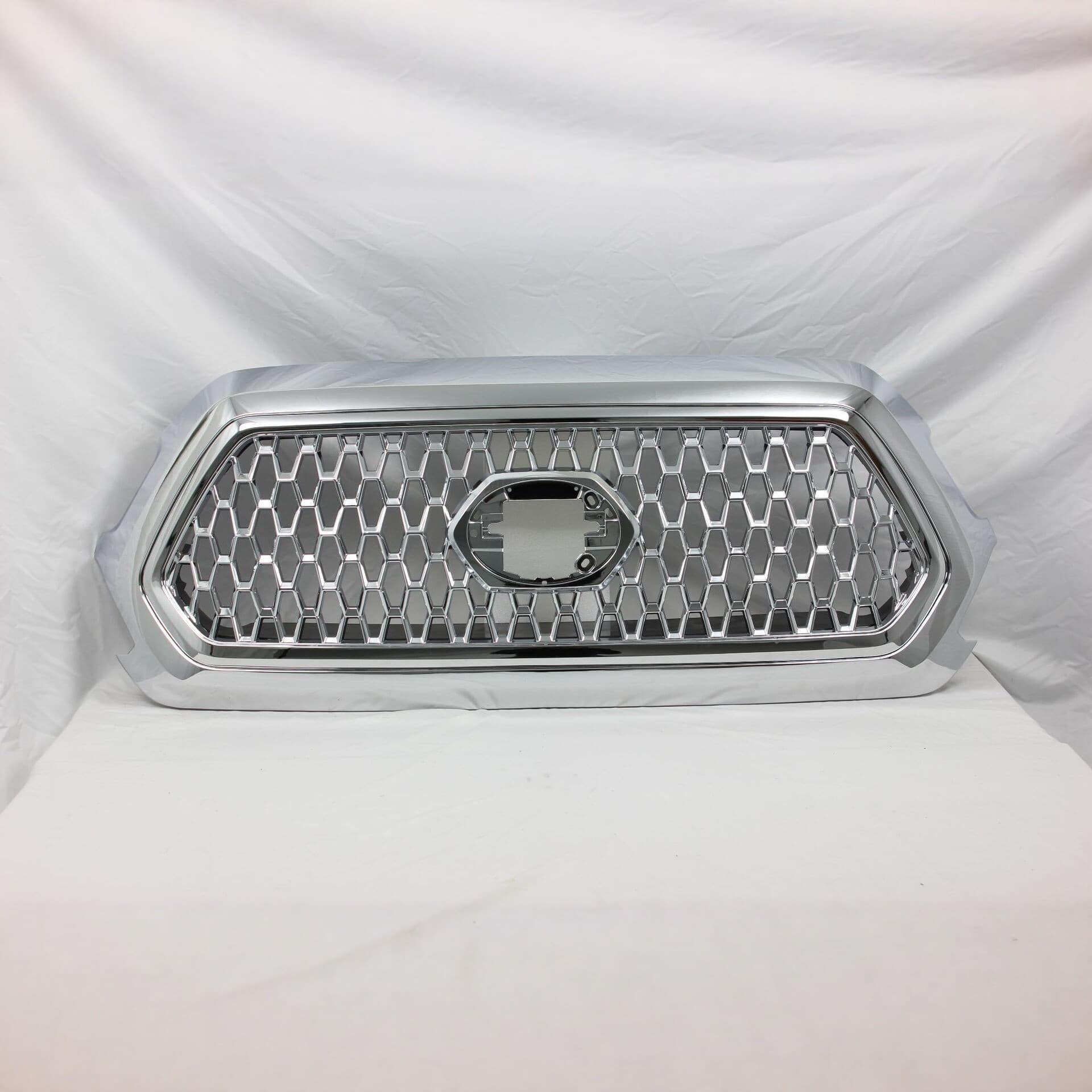 For Tacoma 2016-2023 2019TRD Honeycomb Grille Chrome Frame + Chrome Center Panel