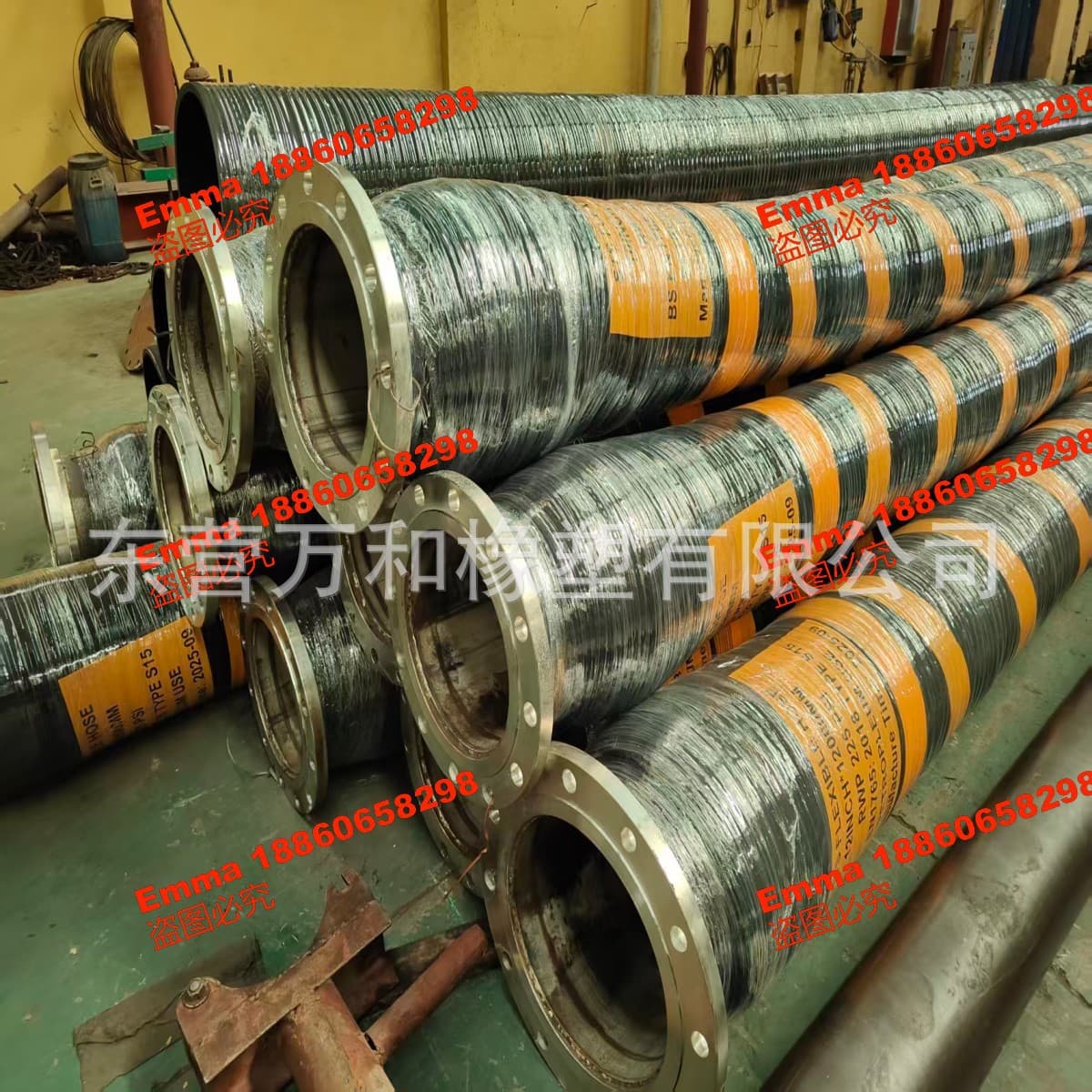 6-inch to 12-inch Customizable High-Quality Flexible Dredging Discharge Hose for Terminal Tanker Barges