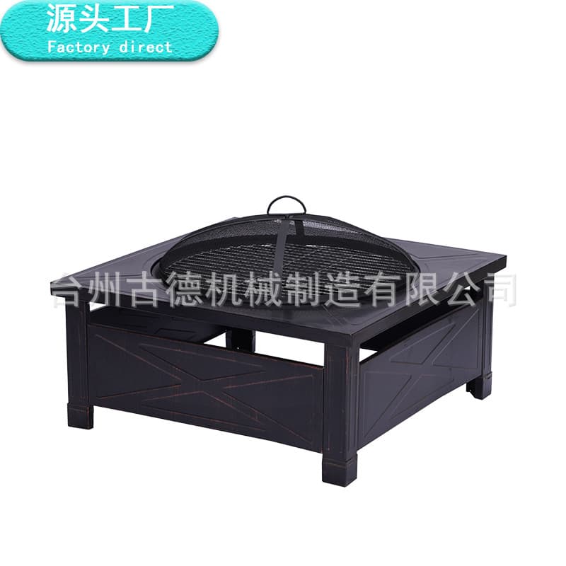 Outdoor camping homestay bonfire basin, round courtyard barbecue fire basin, new multi-functional heating basin for farmhouses