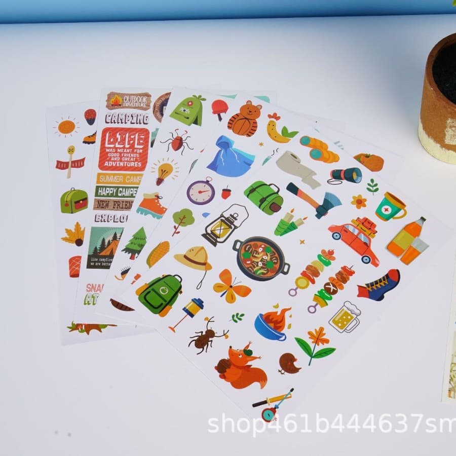 Cartoon Stickers Customized Logo Labels Customized Advertising Trademarks Qr Code Fruit Milk Tea Sealing Sticker Printing