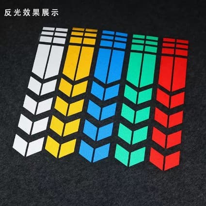 Cross-border Mudguard Motorcycle Sticker, Electric Vehicle Personalized Modification Reflective Body Decal Strip, Car Racing Stripe