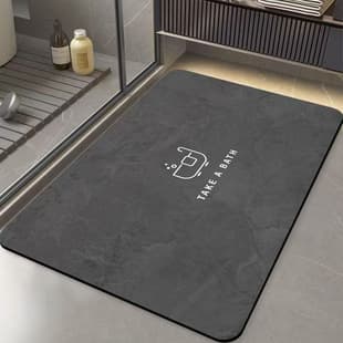 Bathroom Floor Mat Fast Absorbing Quick-Dry Doormat for Home Entrance Toilet Bathroom Doorway Floor Mat