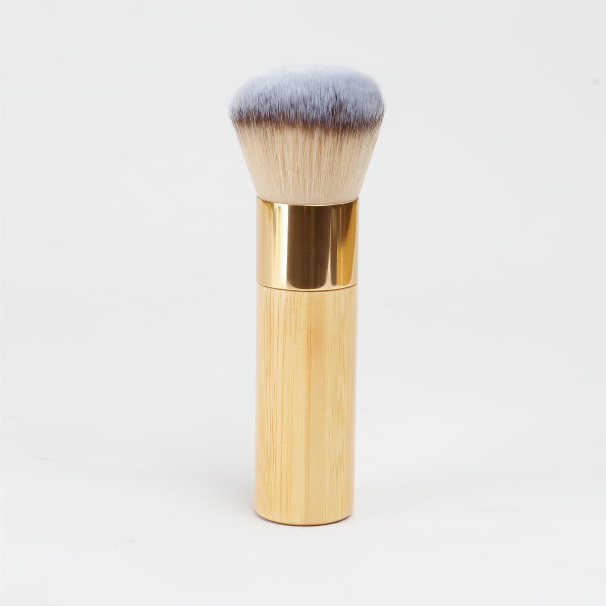 Cross-border Large Blush Brush Powder Brush Loose Powder Brush Bamboo Handle Fiber Hair BB Cream Foundation Brush Makeup Tool