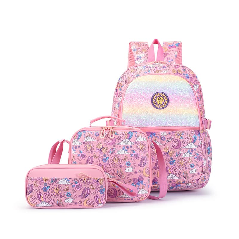 New Children's Backpack for Grades 1-6 Students, Black Astronaut Multifunctional Decompression 1-to-3 Backpack