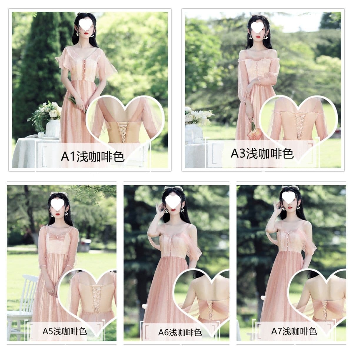 Bridesmaid Dress Long 2022 Spring Summer New Style Sister Group Long Dress Gray Slimming Graduation Host Chorus Performance