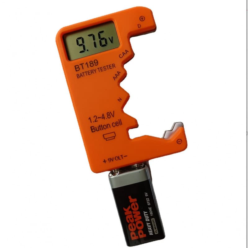 18650 Battery Voltage Tester 9V Battery Button Cell Voltage Detector AA Battery Tester