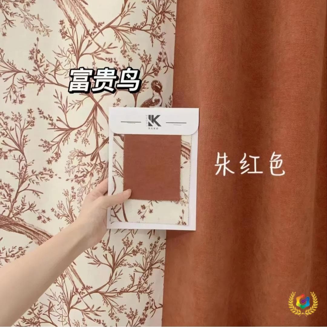 ✅ French retro style curtains suitable for bedroom, living room, study; American-style curtains from the Luxurious Life series