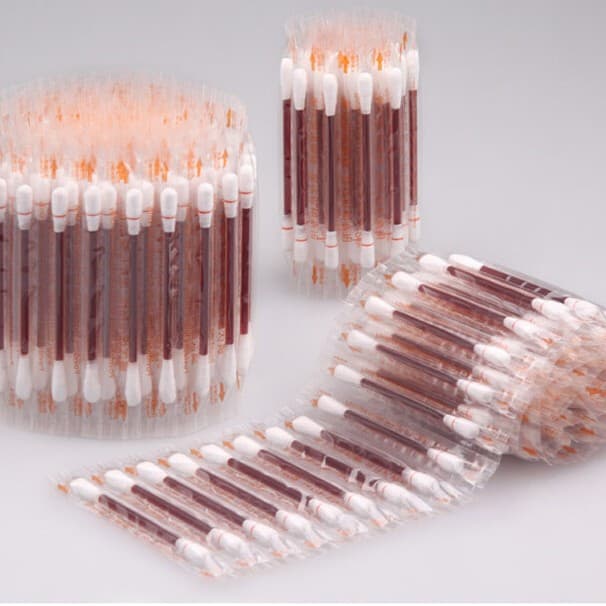 Individually Packaged Disposable Iodophor Alcohol Disinfection Cotton Swabs, Portable Iodophor Wound Disinfection Swabs