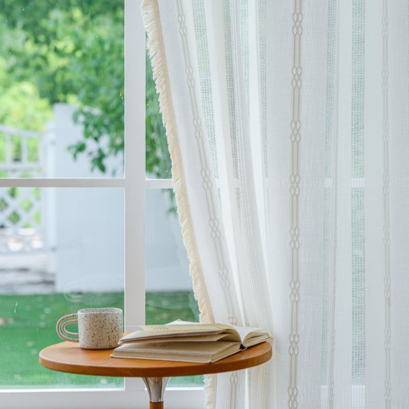 Japanese Cotton Linen Simple Curtain Solid Color Short Curtain Kitchen Bedroom Living Room Partition Balcony Window Valance