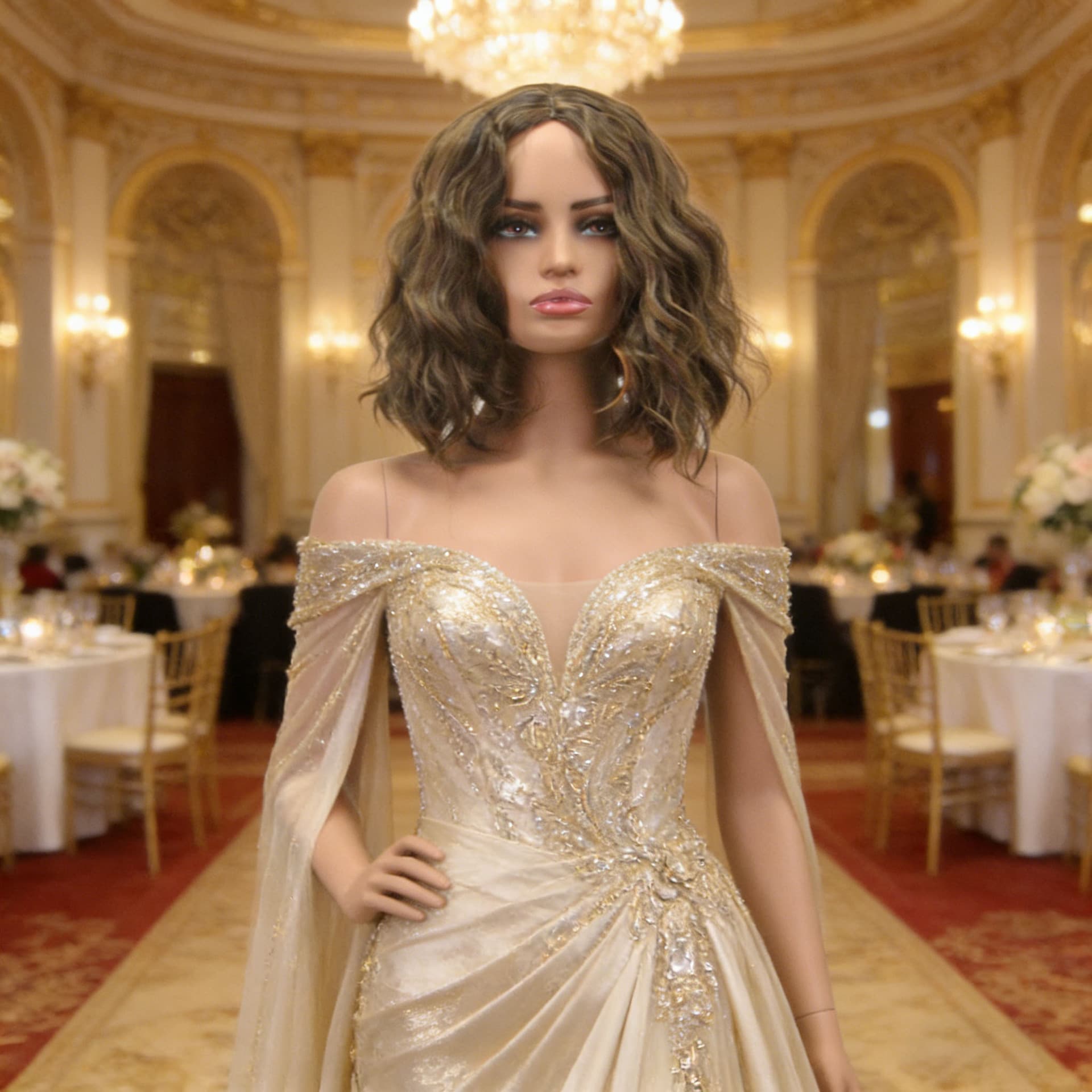 Wholesale Fashion Highlight Wavy Wig for Women, Popular in Europe and America, Gradient Color Synthetic Wig, Factory Direct Supply
