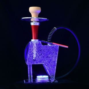 Cross-Border Supply Acrylic Hookah Colorful Accessories Bar Light-Up Hookah Arabic Water Pipe Full Accessories Set