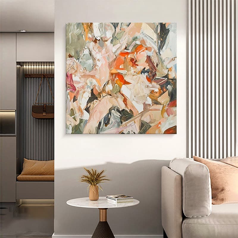 Modern Minimalist Abstract Creative Living Room Decorative Painting, High-End Feel, Dining Room Bedroom Wall Art, Frameless Textured Hanging Painting