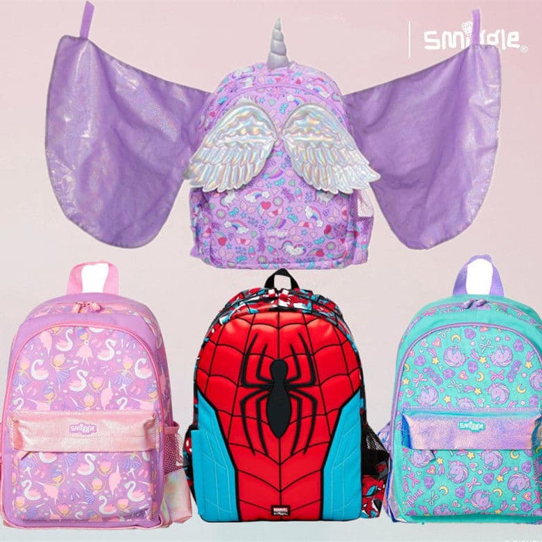 Australia Smiggle Kids Backpack Kindergarten First Grade Creative Unicorn Dance Gift Bag