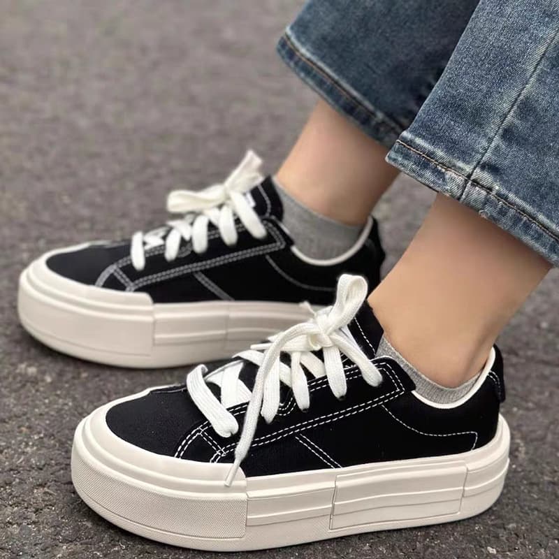 AllStarCruise High-Top Deconstructed Canvas Shoes UU Shoes Heightening Breathable Thick Sole Casual Couple Fashion