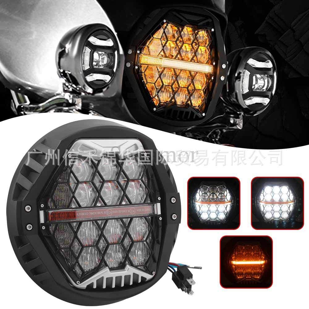 7-inch LED Motorcycle Headlight Modification Light for Harley Davidson Road King Tri CVO