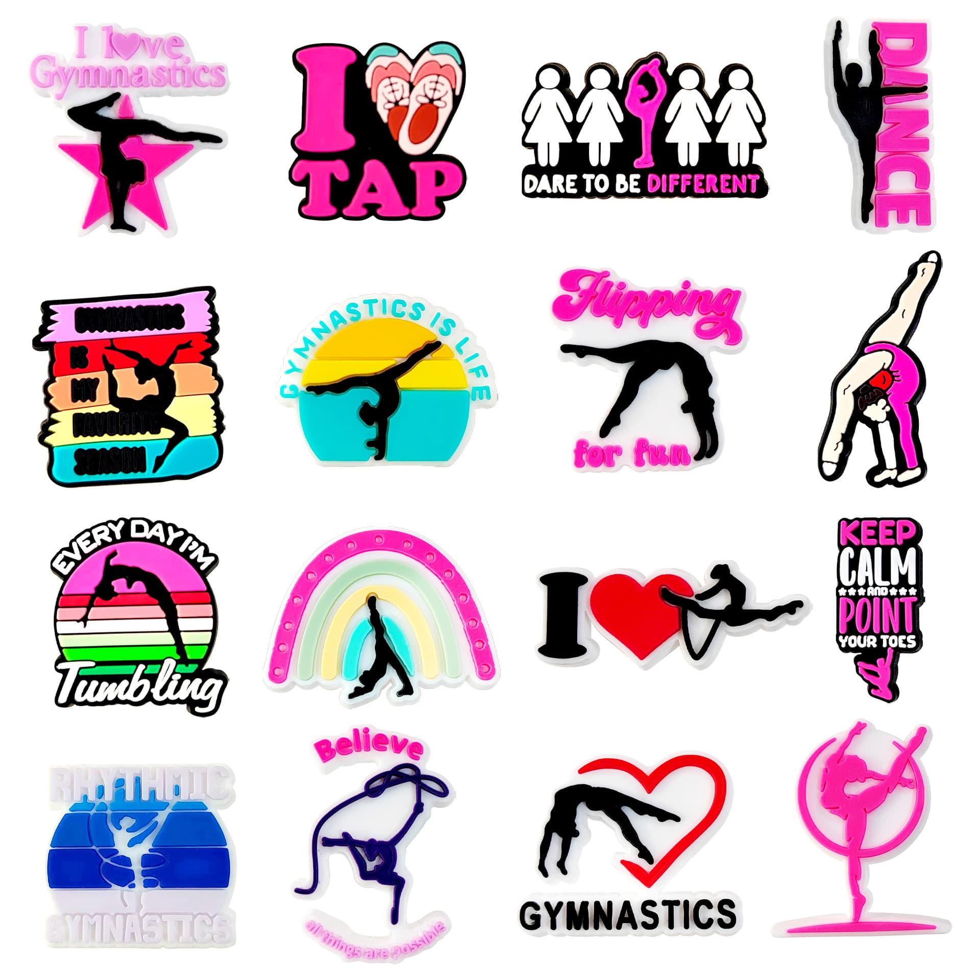 Gymnastics Shoe Flower Hole Shoe Accessories Decoration Crocs Shoe Buckle Source Factory Cross-Border Stock