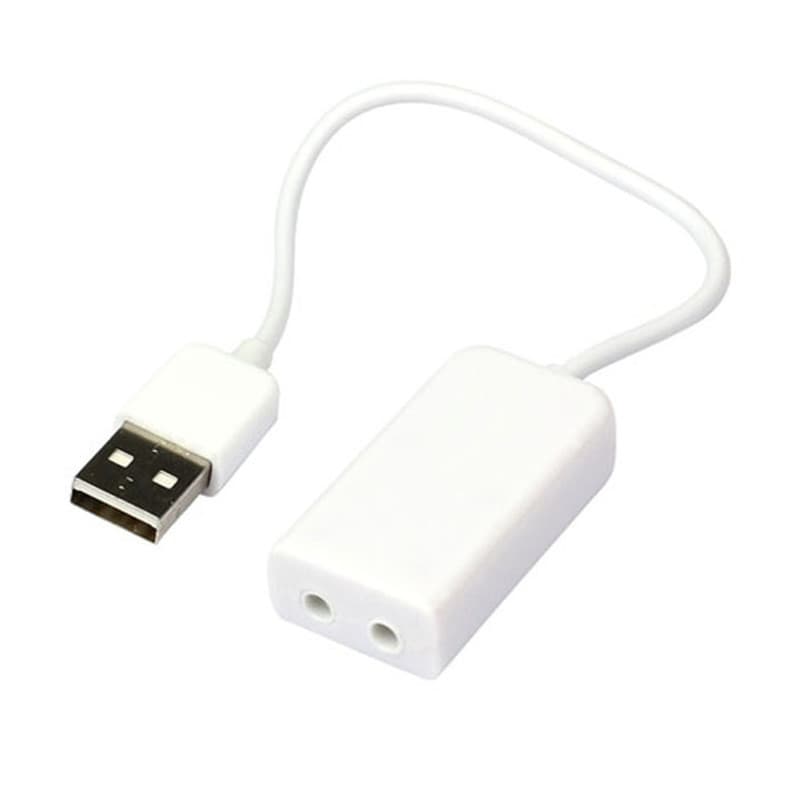 USB with Cable Pingguo 7.1 Sound Card Karaoke Voice Mixing Driver-Free Desktop Computer Notebook Independent External Sound Card