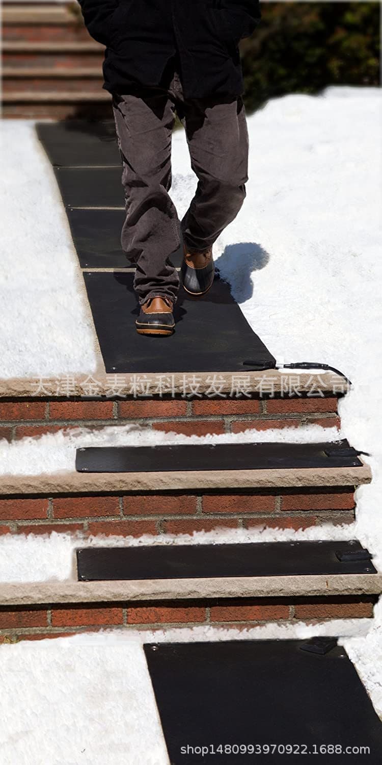Amazon Snow Melting Walkway Mat, Anti-Slip Rubber Heated Mat for Snow and Ice Melting with Power Cord