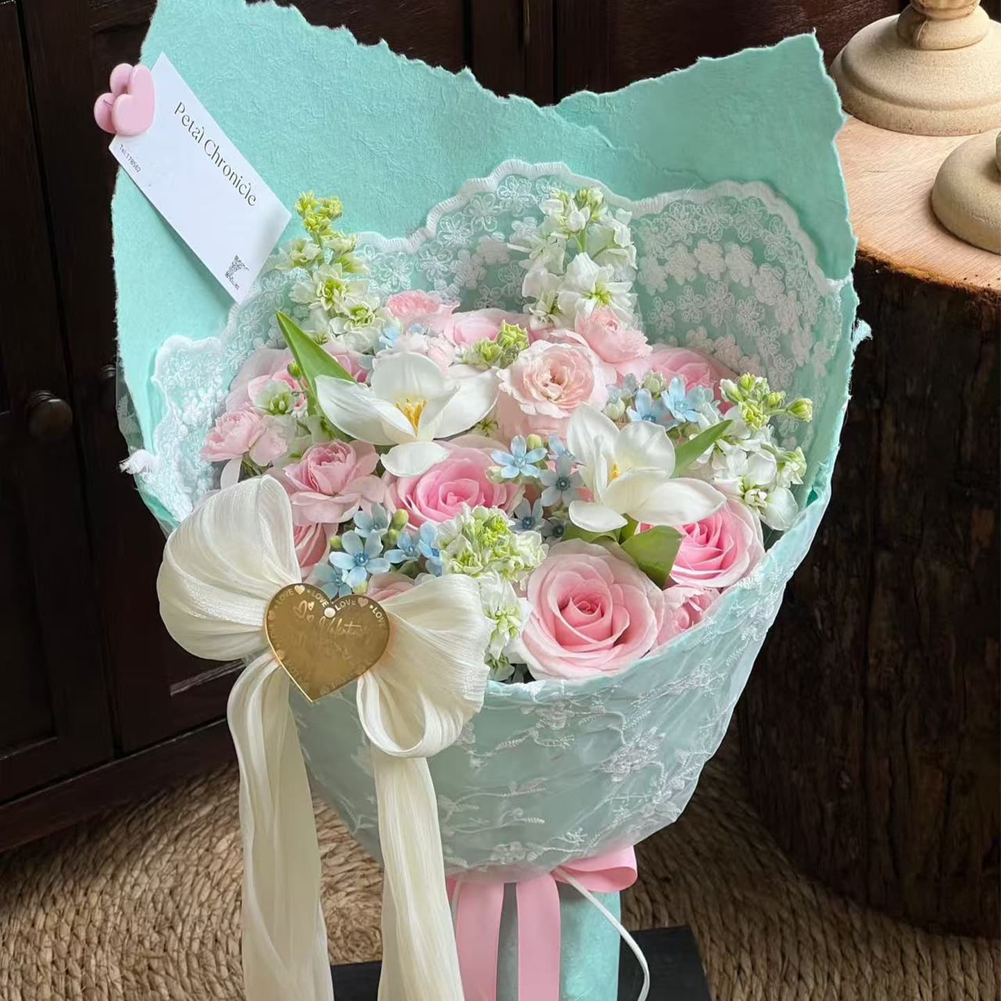 Hand-Torn Petal Dongba Paper Premium Texture Wrapping Paper for Flower Bouquets DIY Floral Packaging Material