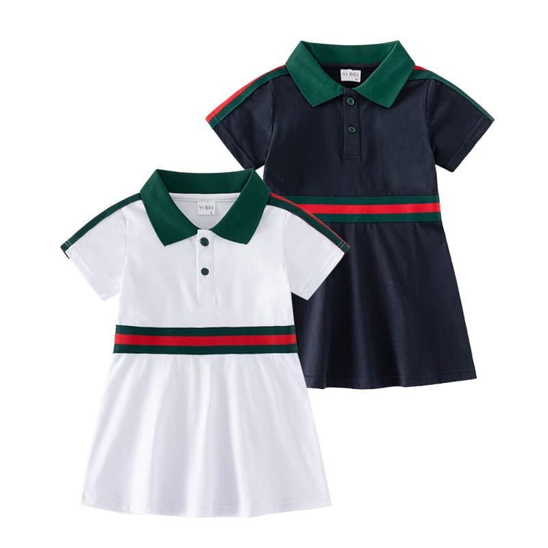 Girls' Dress 2026 Summer New Children's Cotton Princess Dress Trendy Baby Girl Dress Summer Clothing