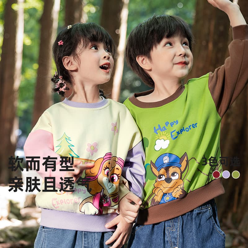PAW Patrol Children's Sweatshirt Boys Girls Spring Autumn Kids Clothes Girls Top Boys Sweatshirt Baby AB Sleeve Outerwear