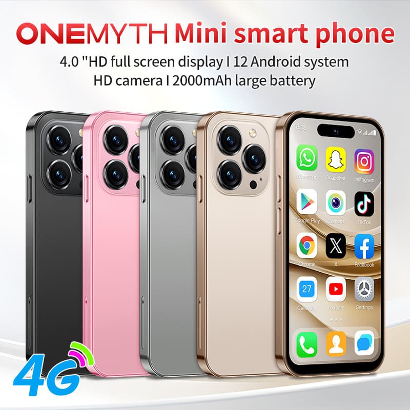 Cross-border hot selling new 4G smart mini phone M17pro dual SIM mobile phone student 10.0 Android GPS wholesale