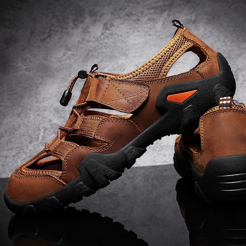 German Camel Dynamic Sandals Men's Summer Open-Toe Sandals Soft Non-Slip Middle-Aged and Elderly Dad Casual Shoes