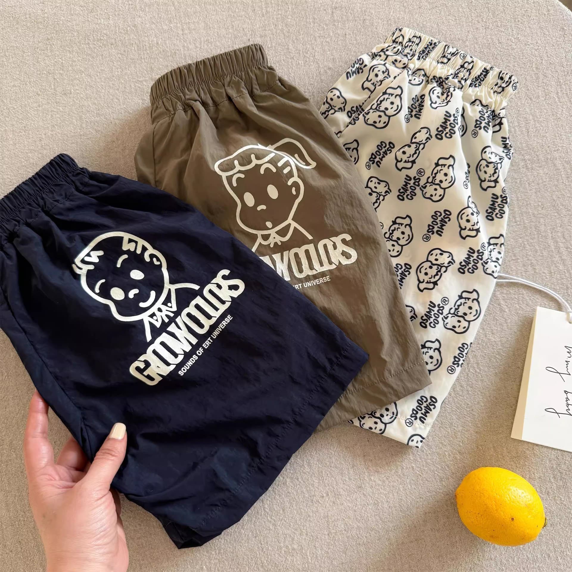 Children's Shorts 2026 Summer Japanese Style Trendy Cartoon Casual Shorts for Boys and Girls, Stylish Quick-Dry Pants for Toddlers