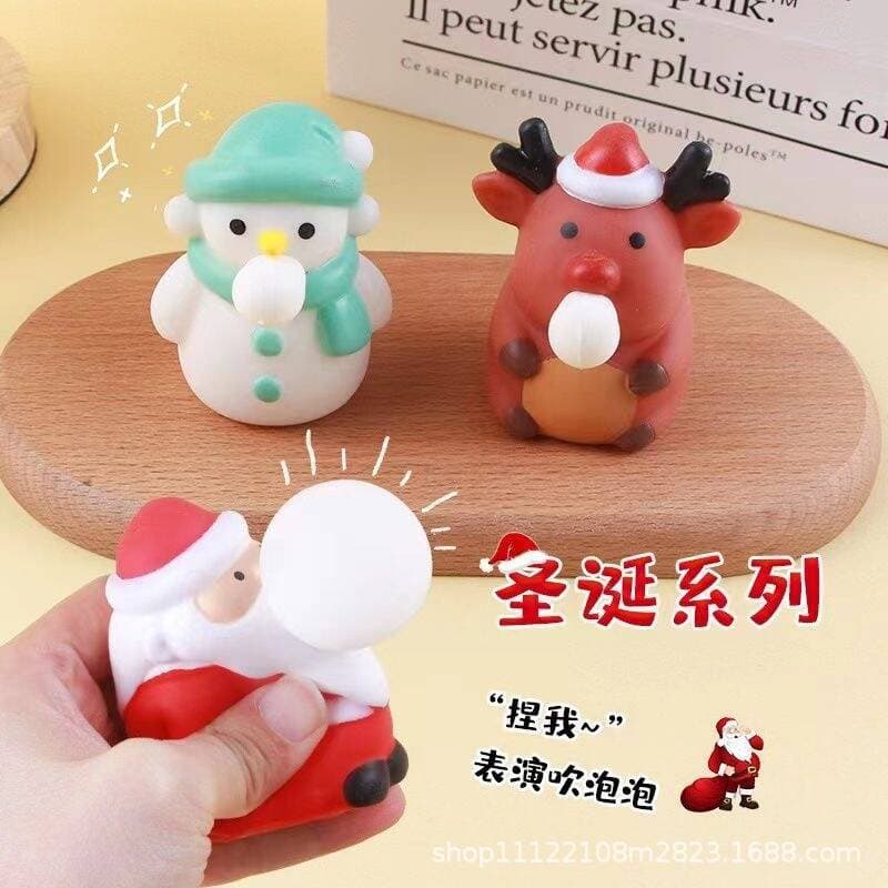 Santa Claus Squeeze Toy Kids Snowman Decoration Scene Setup Small Gift Christmas Party Favor