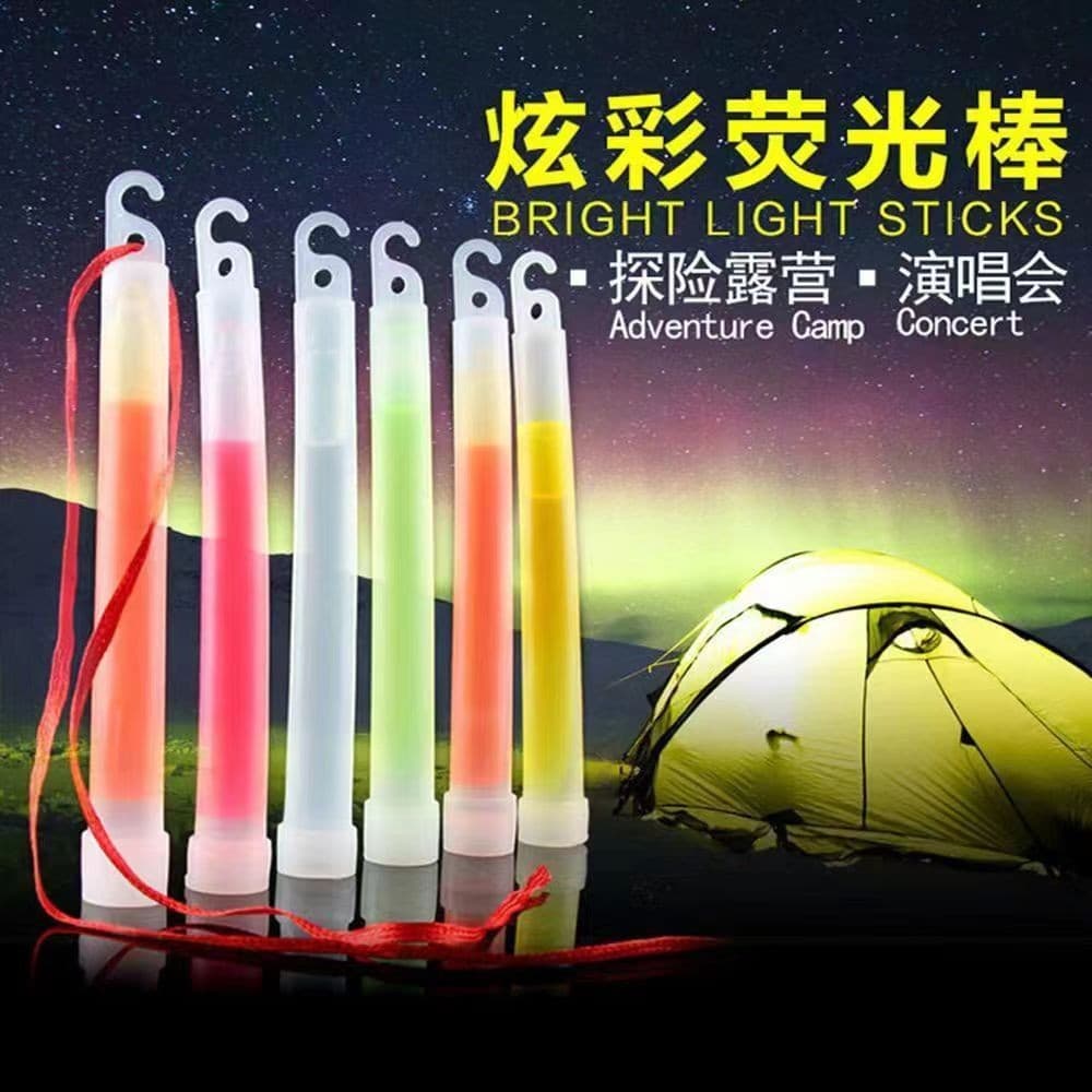 6-inch glow sticks, outdoor flash single-color large size cross-border wholesale support concert cheer props