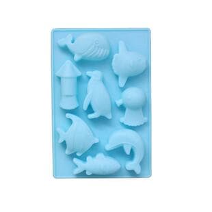In Stock Wholesale 8-Cavity Marine Life Silicone Cake Mold Cartoon Childhood Memory Soap Mold Cake Mold